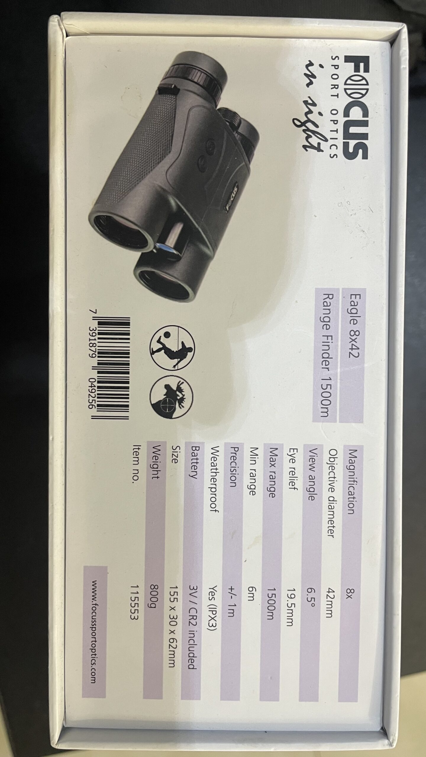 Lornetka Focus Eagle 8×42 z dalmierzem