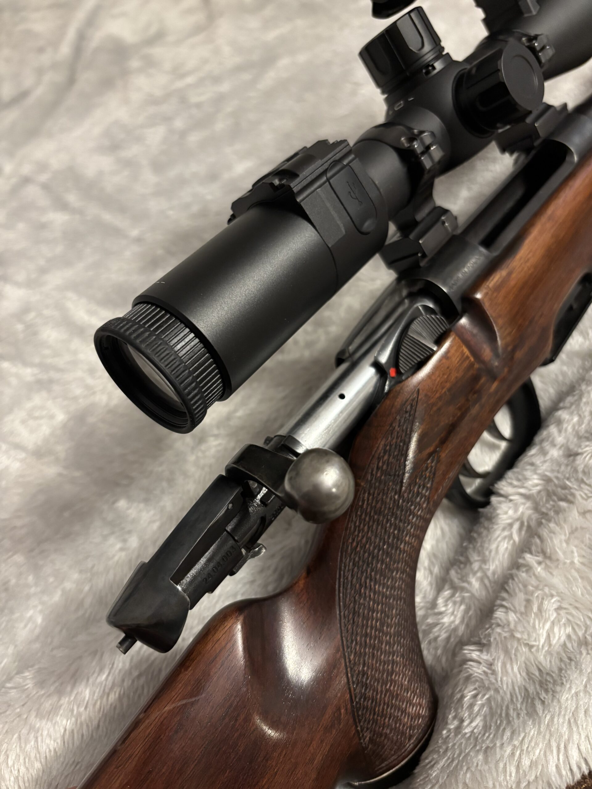 Sztucer Łucznik Mannlicher wraz z lunetą noktowizyjną