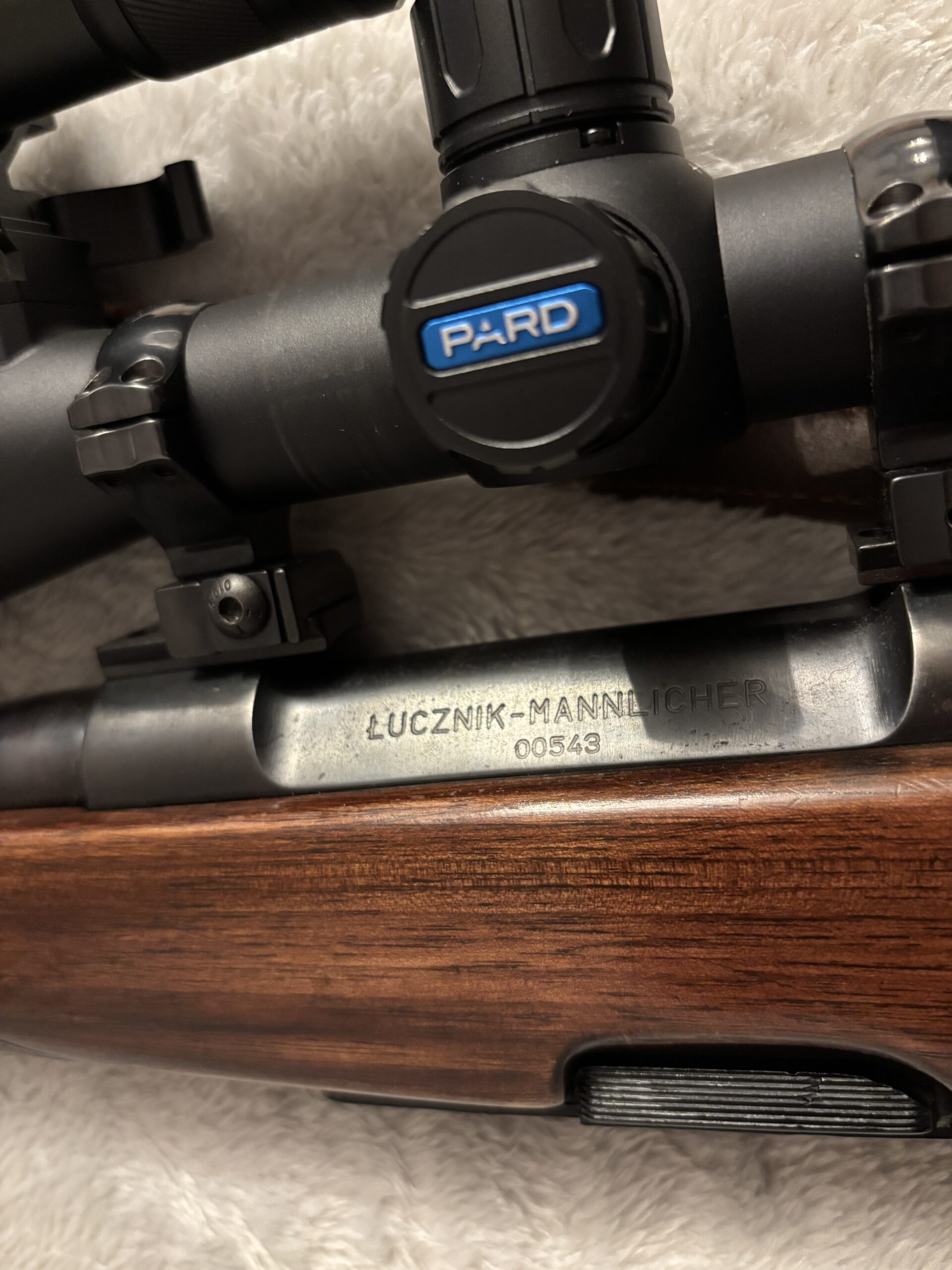 Sztucer Łucznik Mannlicher wraz z lunetą noktowizyjną